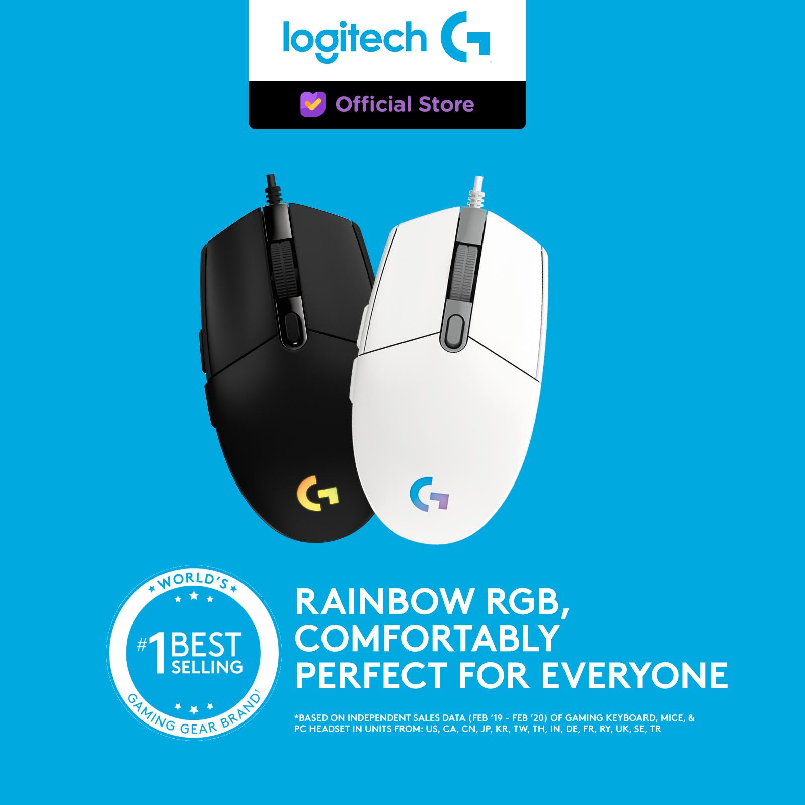 Logitech G203 Mouse Gaming Wired RGB Lightsync with Macro [FS] - Hitam