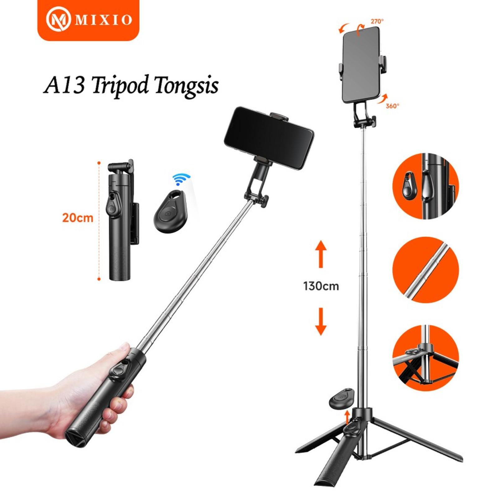 MIXIO A13 130CM Tongsis Bluetooth Selfie Stick Tripod Mini - Tripod A31 0.8M Premium