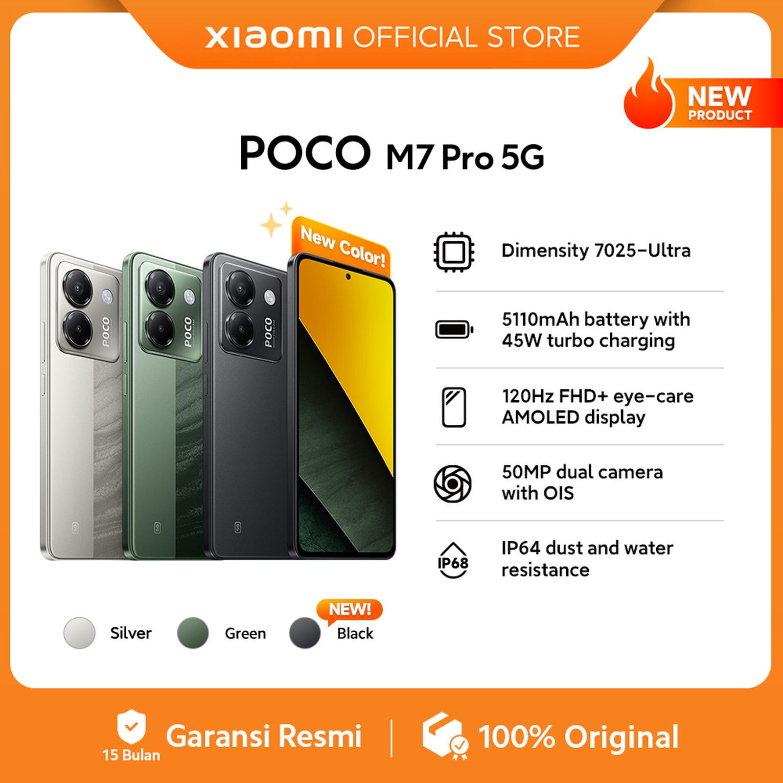 POCO M7 Pro 5G (8/256G) | Dimensity 7025-Ultra | 5110mAh battery | 120Hz AMOLED | 50MP OIS [Official S…