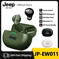 Jeep JP-EW011 TWS Headphone Nirkabel Bluetooth Earphone Bluetooth 5.3 Bass Headset Musik Olahraga Taha…