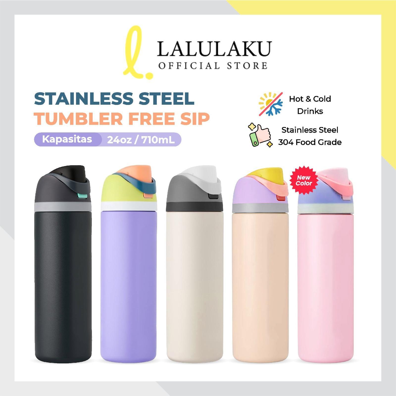 Tumbler Minum Freesip Botol Thermos Aesthetic Insulated Stainless Steel SUS304 Vacuum Flask 600ml 710m…