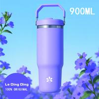 LeDingDing-Tumbler Portable Stainless SUS316 900 mL Thermos Cup Vacuum Insulated Gelas termos mobil Boโฆ