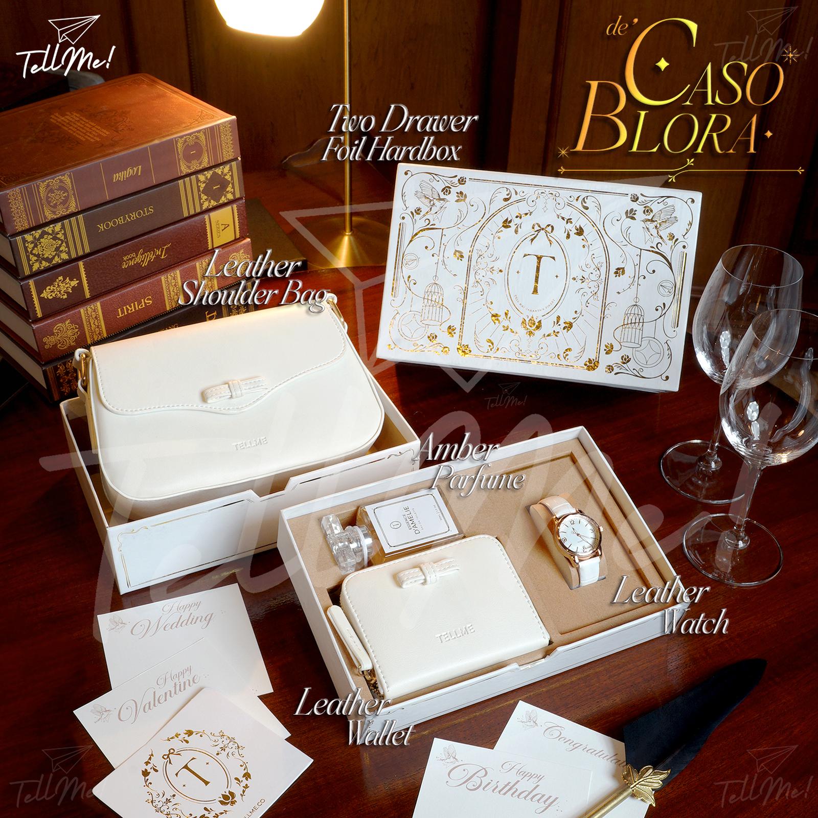 Hampers Cewek Isi Parfum Tas Anniversary Ulang Tahun Kartu Ucapan - Jane, Happy Birthday, Hitam
